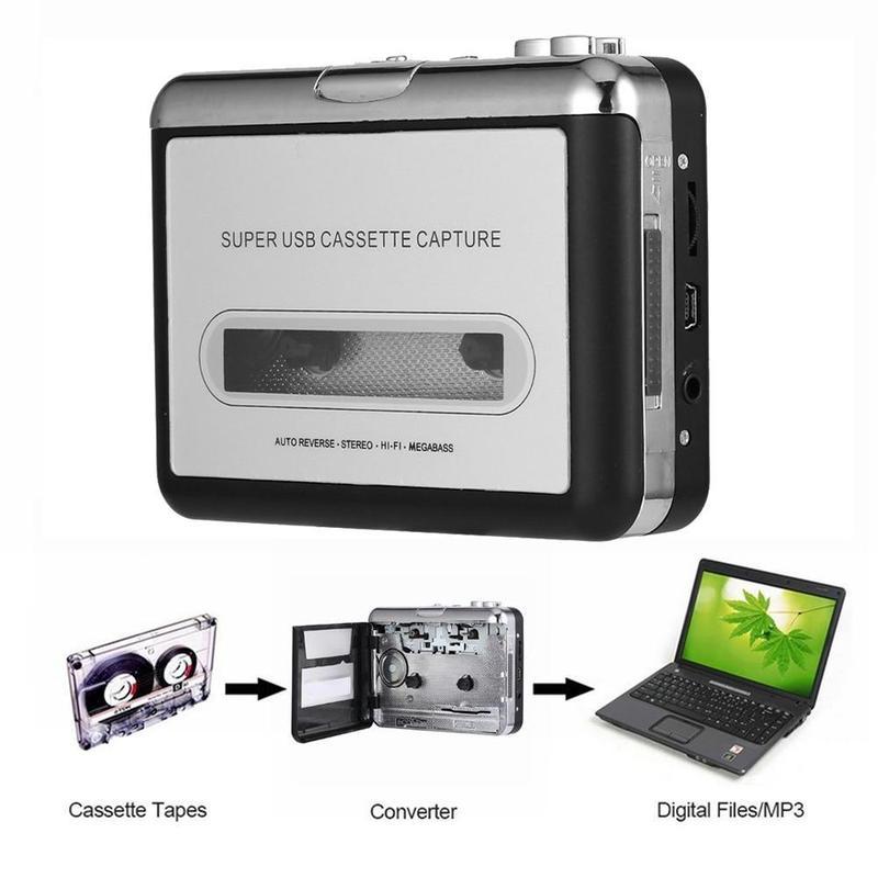 Lecteur de cassette portable au convertisseur MP3 USB Audio Music