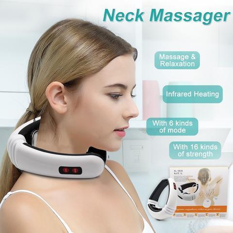 Machine De Massage Du Dos Et Du Cou Avec Chauffage Et Impulsion Électrique