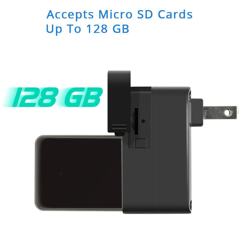 Appareil Photo Avec Chargeur 1080P Wifi Avec Vision Nocturne Infrarouge Et Activation Par Le Mouvement