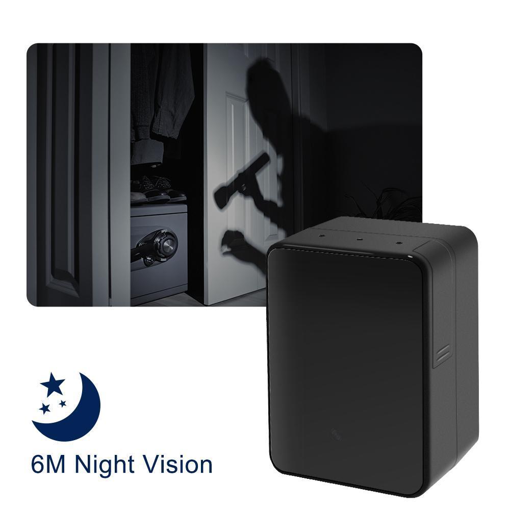 Appareil Photo Avec Chargeur 1080P Wifi Avec Vision Nocturne Infrarouge Et Activation Par Le Mouvement
