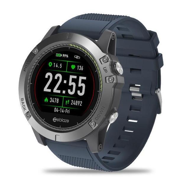 Nouveau Extérieur Robuste Ip67 Appareil Portable Étanche Moniteur De Fréquence Cardiaque Moniteur De Fréquence Cardiaque Affichage Couleur Sport Montre Intelligente