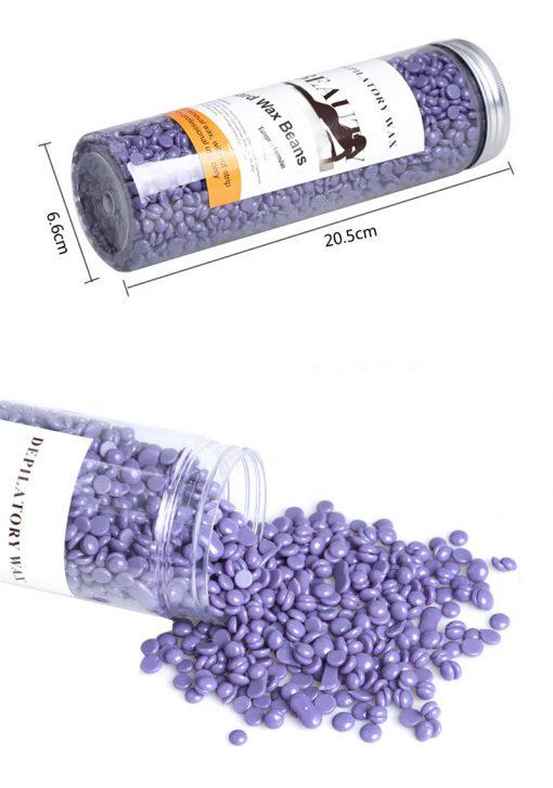 400G Lavender Pearl Wax-Haricots À Épiler