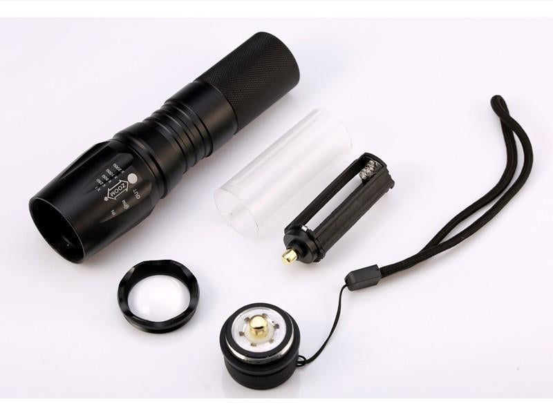 Lampe De Poche Tactique À Del De 2000 Lumens De Catégorie Militaire