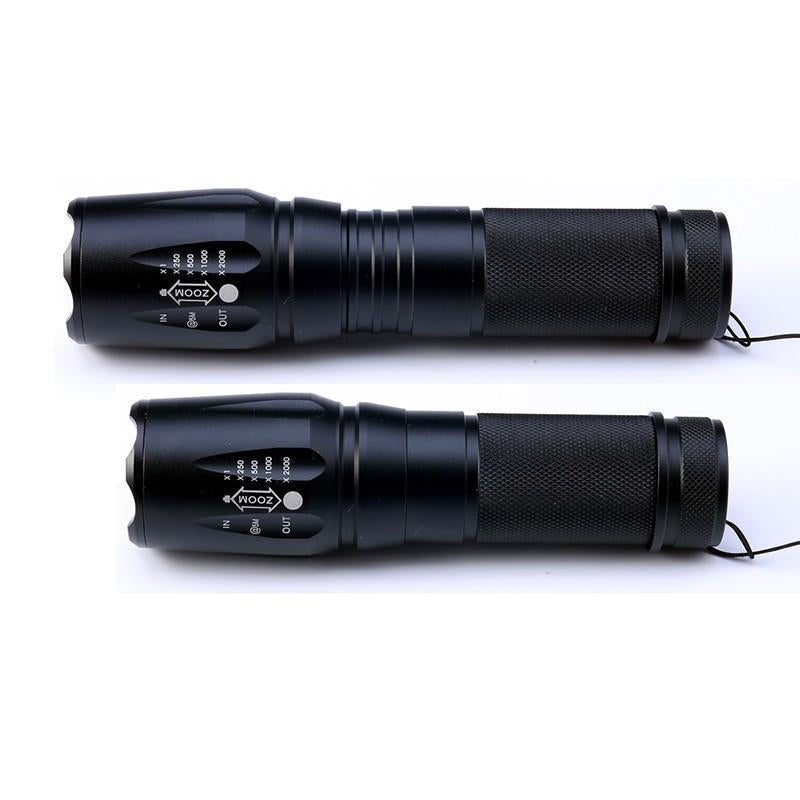 Lampe De Poche Tactique À Del De 2000 Lumens De Catégorie Militaire