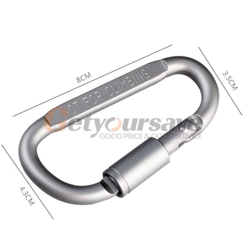 5Pcs Mousqueton En Aluminium Pour Équipement De Camping En Plein Air