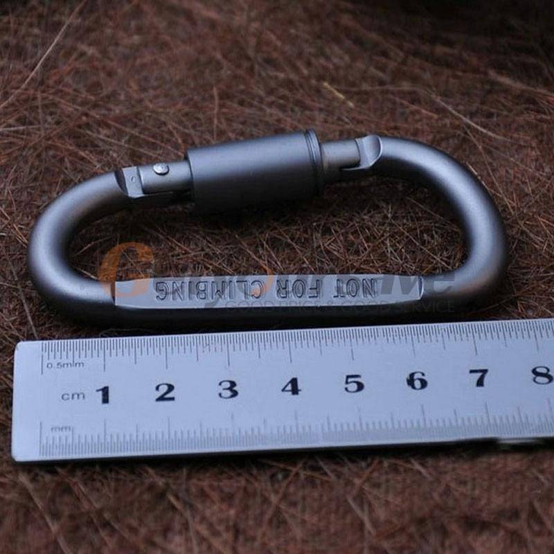 5Pcs Mousqueton En Aluminium Pour Équipement De Camping En Plein Air