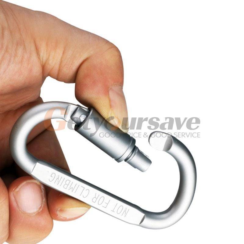 5Pcs Mousqueton En Aluminium Pour Équipement De Camping En Plein Air