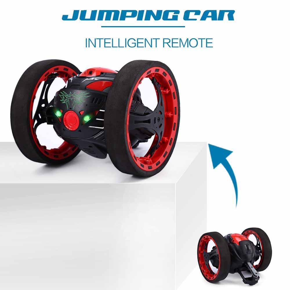 Voiture Rc Bounce Avec Éclairage Led À Rotation Flexible Des Roues