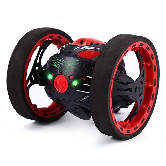 Voiture Rc Bounce Avec Éclairage Led À Rotation Flexible Des Roues