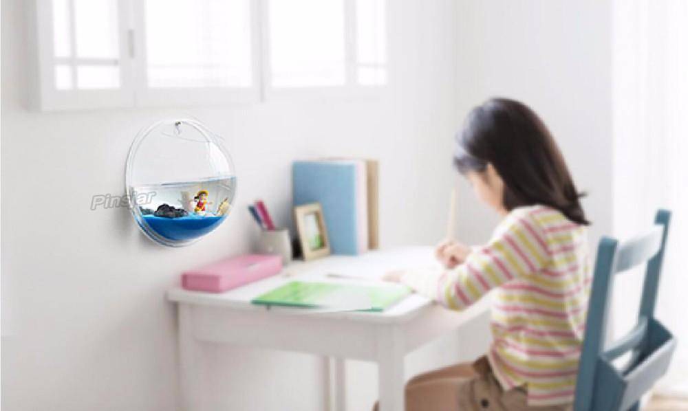 Aquarium Suspendu À Poissons En Acrylique