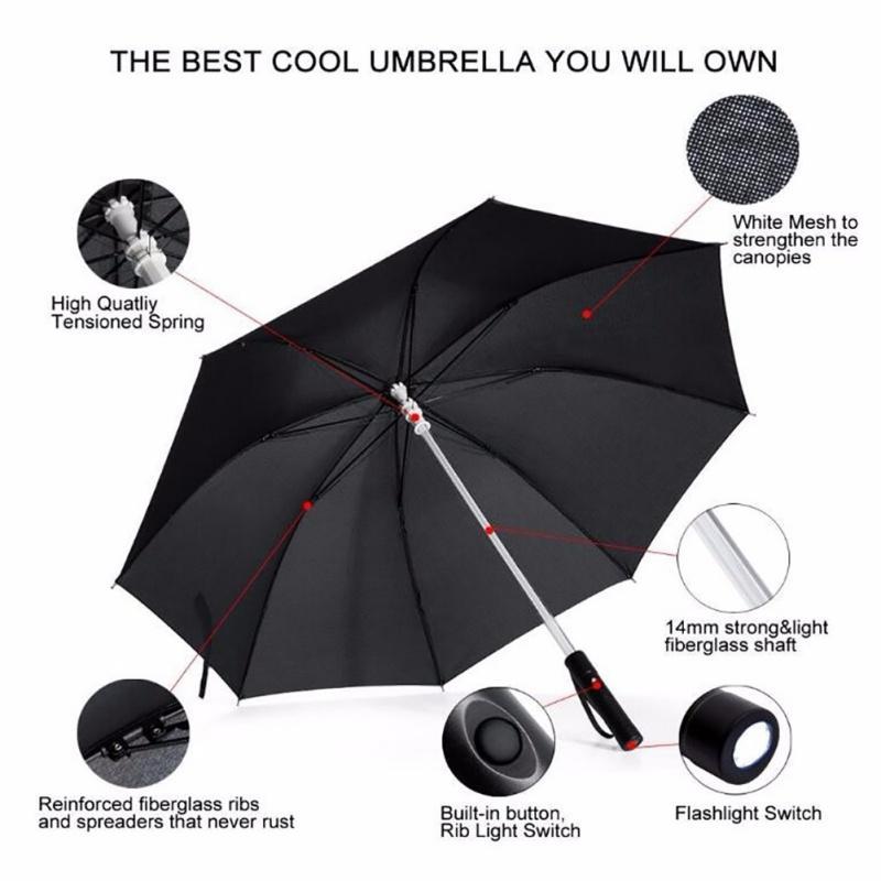 Parapluie Light Up À Led Rechargeable