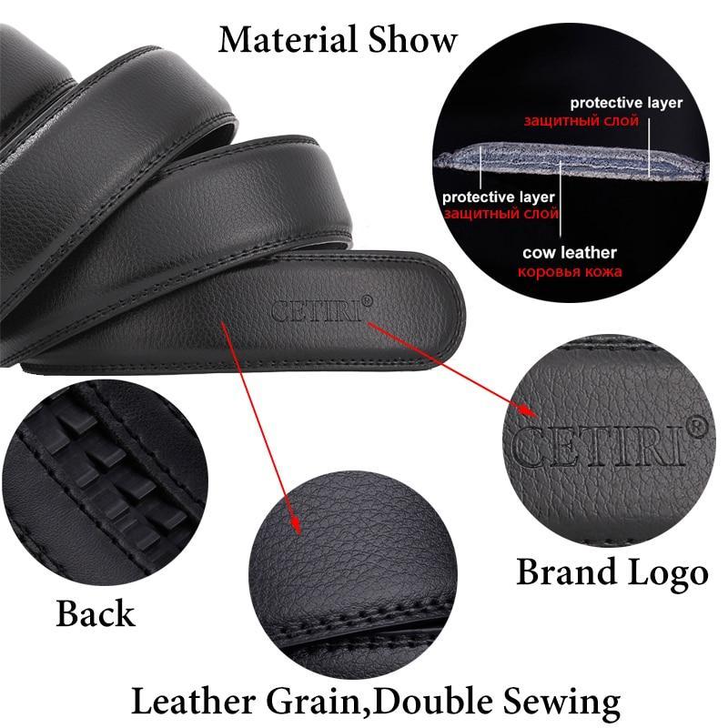 Ceinture En Cuir À Mécanisme De Boucle Réglable Pour Homme