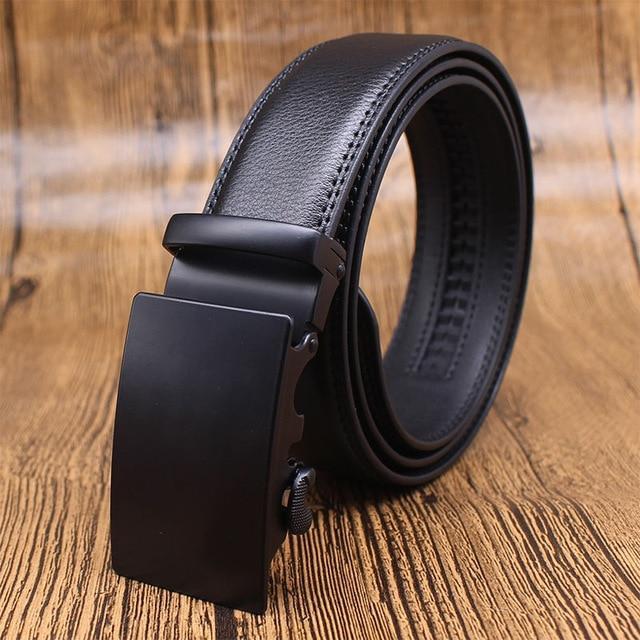 Ceinture En Cuir À Mécanisme De Boucle Réglable Pour Homme