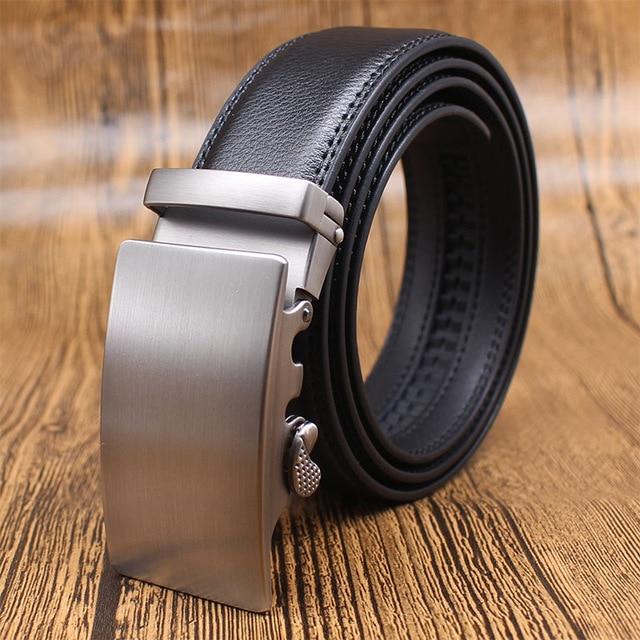 Ceinture En Cuir À Mécanisme De Boucle Réglable Pour Homme
