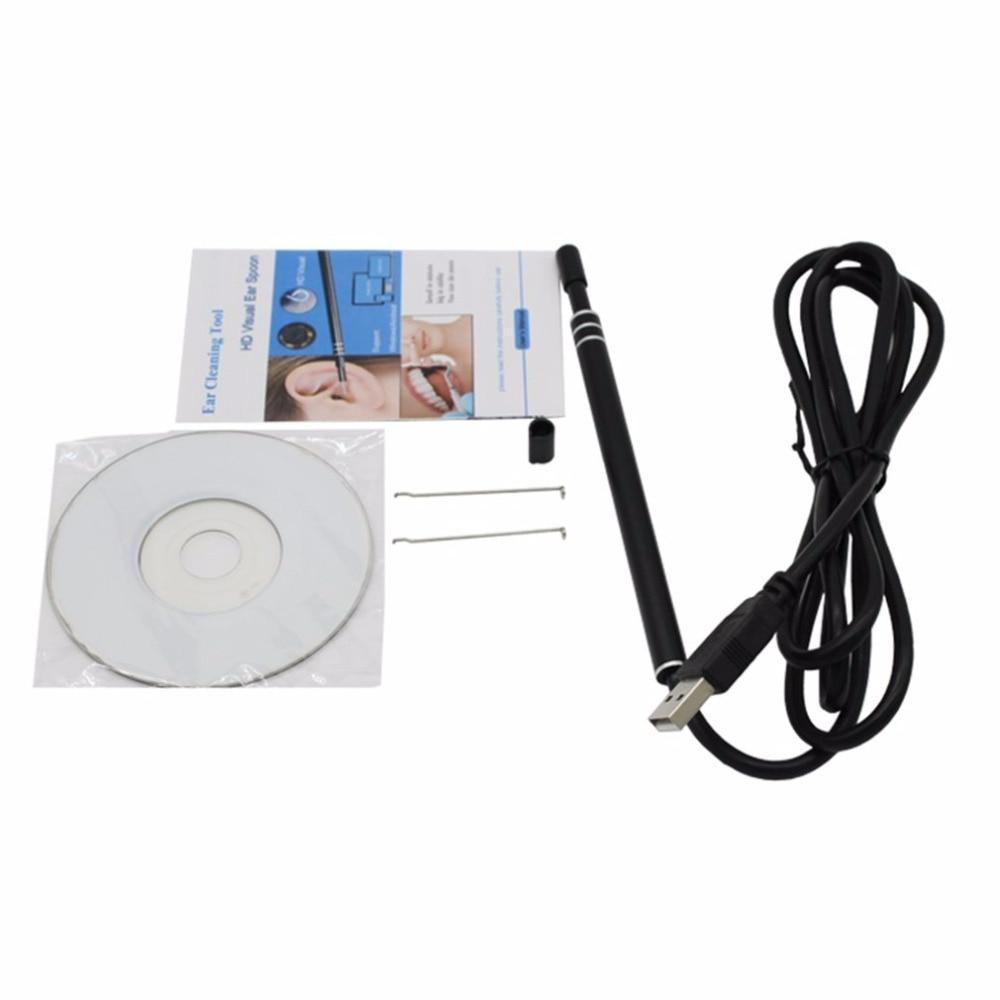 3 En 1 Usb Visuelles Endoscope Hd Nettoyage Oreilles Enlèvement De Cire D'Oreille