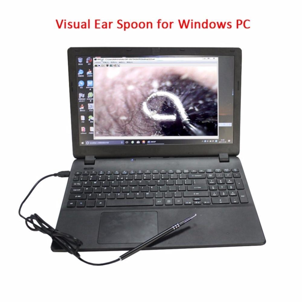 3 En 1 Usb Visuelles Endoscope Hd Nettoyage Oreilles Enlèvement De Cire D'Oreille