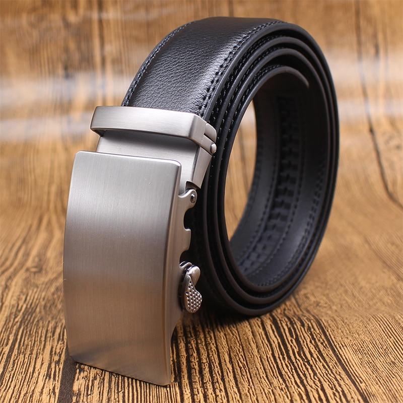 Ceinture En Cuir À Mécanisme De Boucle Réglable Pour Homme