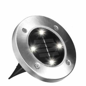 Lumières De Disque Menées Actionnées Solaires