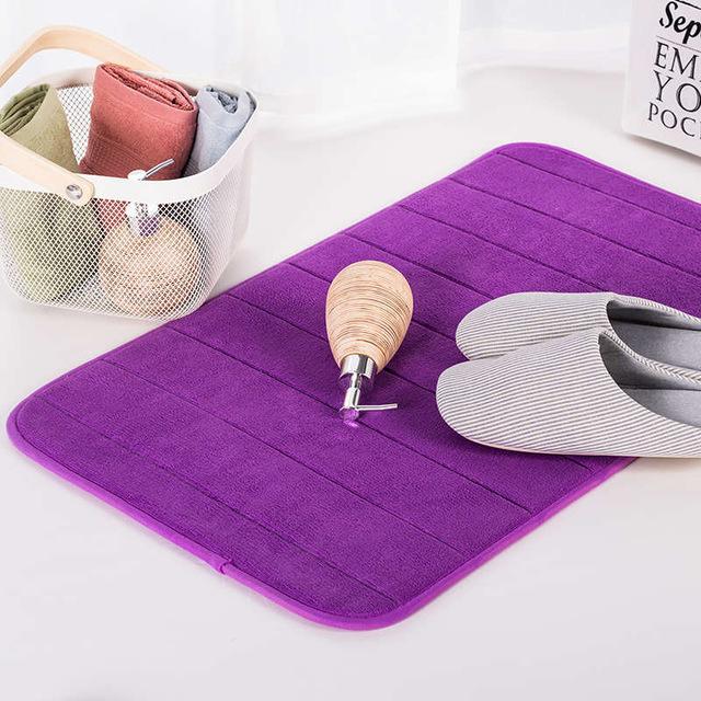 Tapis De Salle De Bain En Mousse Viscoélastique Antidérapant