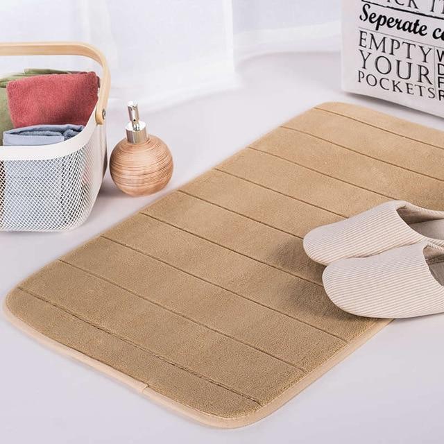 Tapis De Salle De Bain En Mousse Viscoélastique Antidérapant