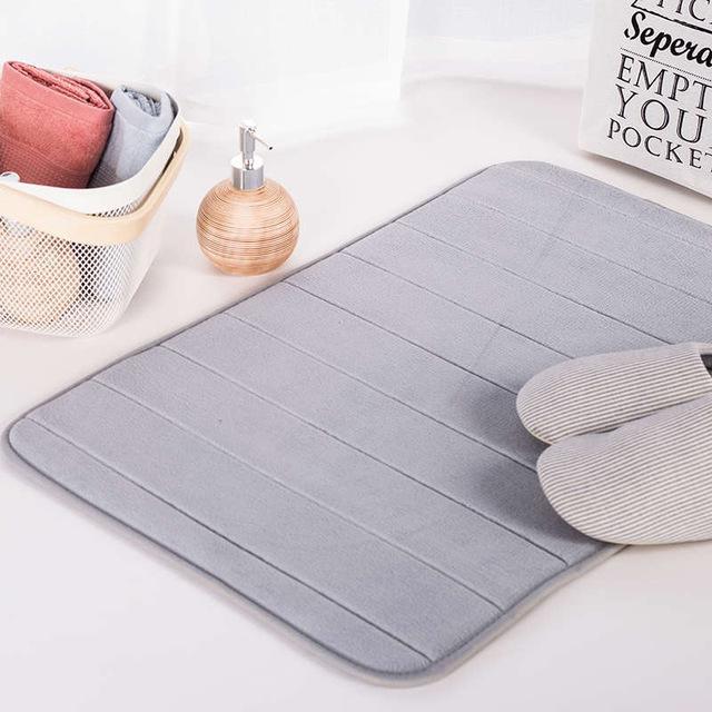 Tapis De Salle De Bain En Mousse Viscoélastique Antidérapant