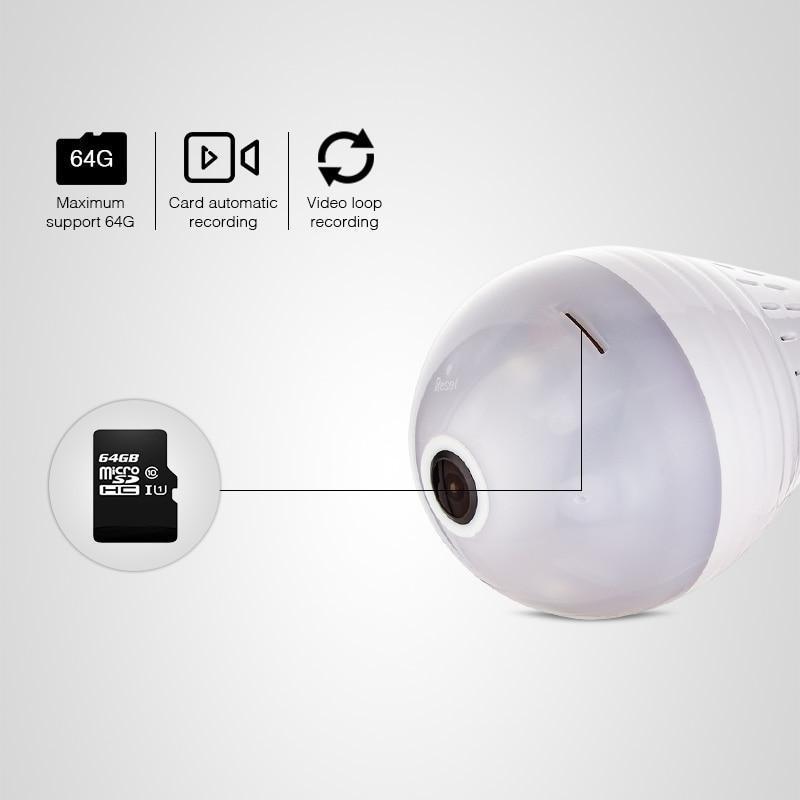 Ampoule De Caméra De Sécurité Wifi Cctv