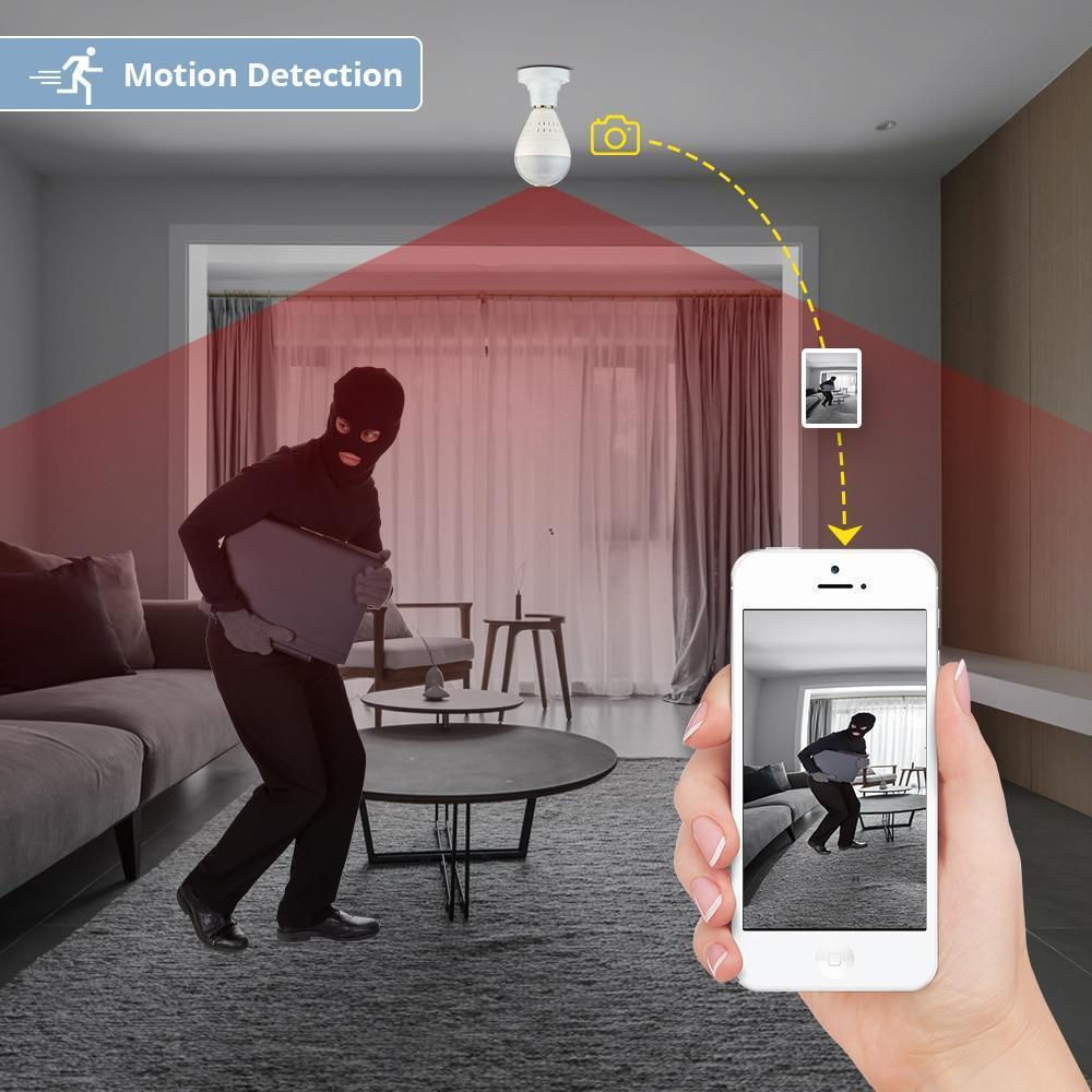 Ampoule De Caméra De Sécurité Wifi Cctv