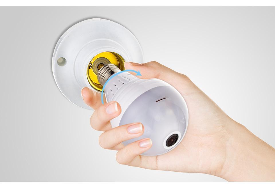 Ampoule De Caméra De Sécurité Wifi Cctv