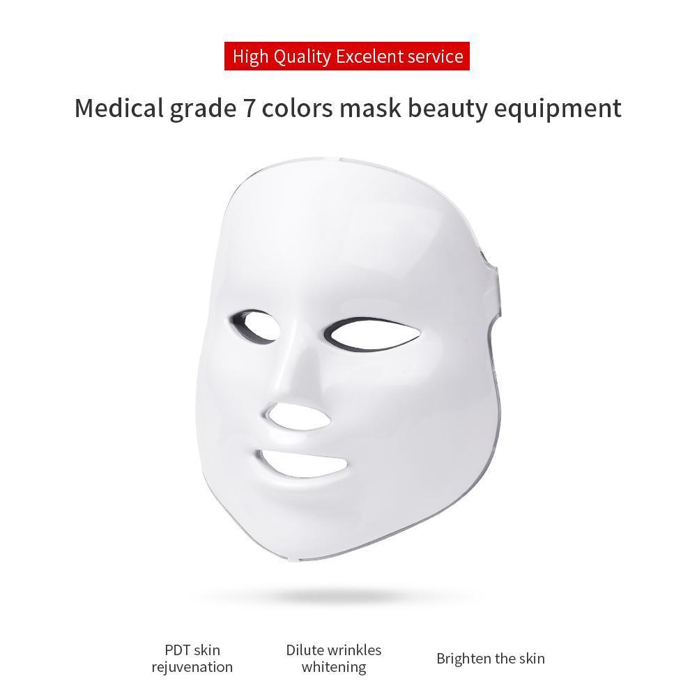 Masque Pour Le Visage À 7 Couleurs Thérapie À La Led-Anti-Âge-Rajeunissement Des Soins De La Peau