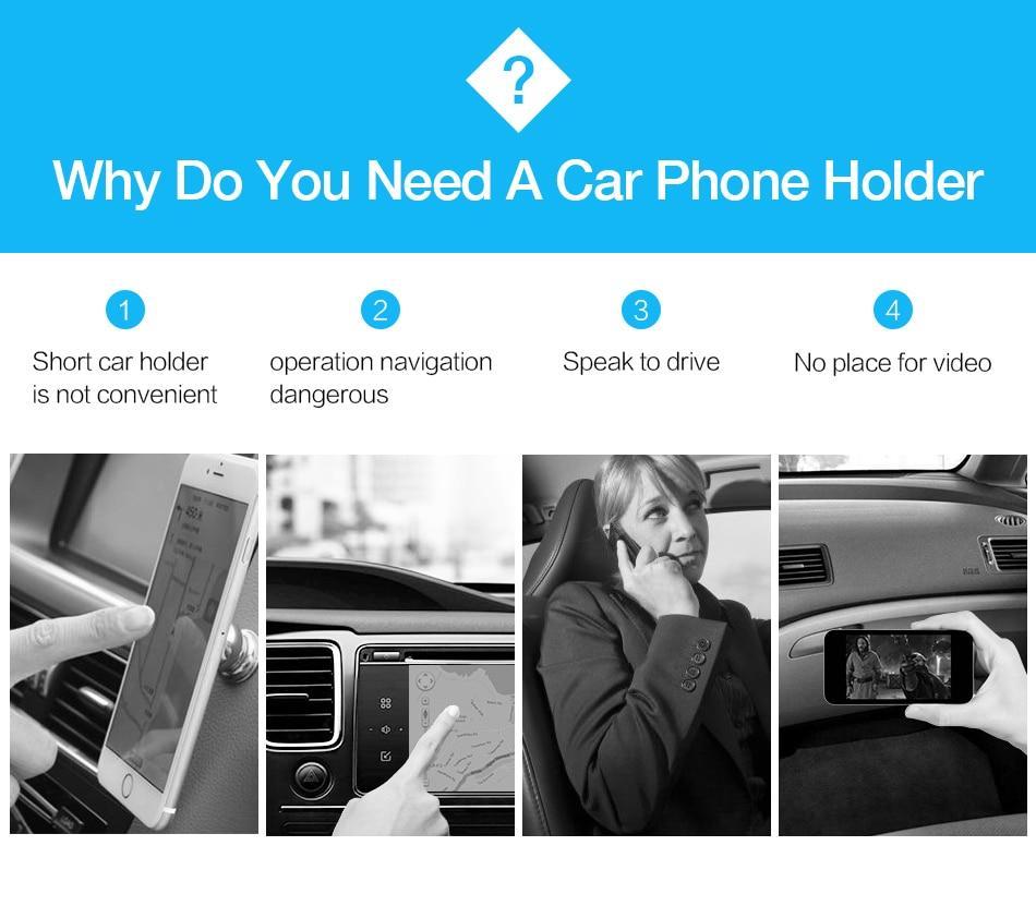 Support De Téléphone Pour Pare-Brise À Verrouillage Automatique, Ajustement Universel