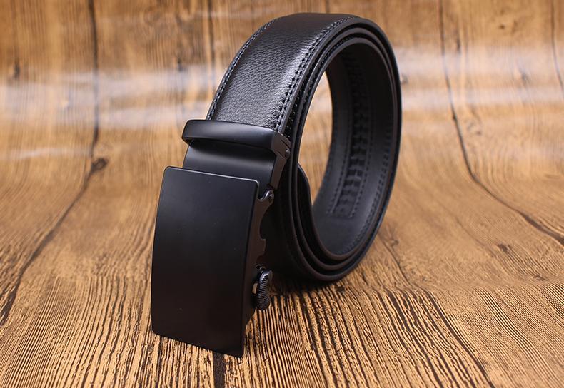 Ceinture En Cuir À Mécanisme De Boucle Réglable Pour Homme