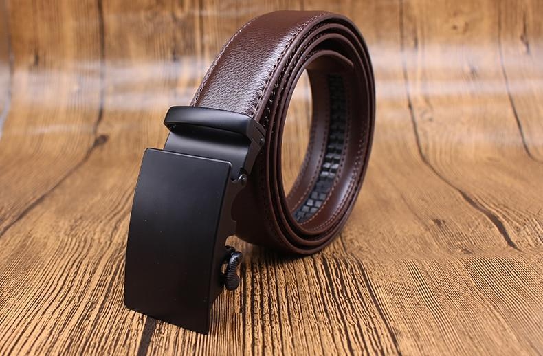 Ceinture En Cuir À Mécanisme De Boucle Réglable Pour Homme
