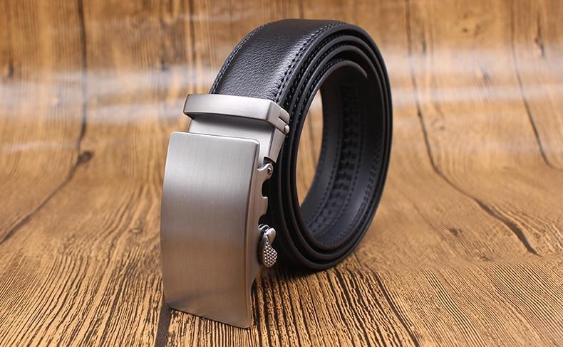 Ceinture En Cuir À Mécanisme De Boucle Réglable Pour Homme