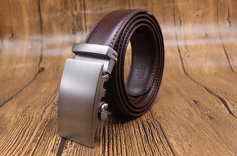 Ceinture En Cuir À Mécanisme De Boucle Réglable Pour Homme
