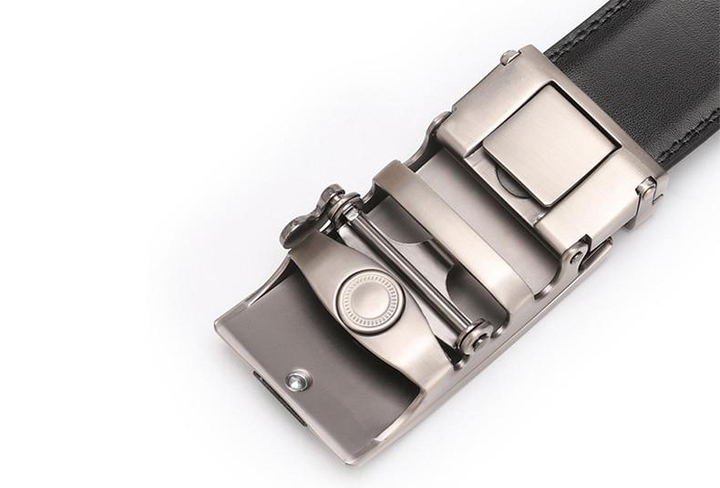 Ceinture En Cuir À Mécanisme De Boucle Réglable Pour Homme