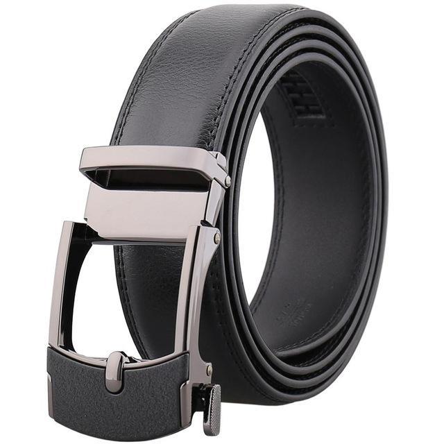 Ceinture En Cuir À Mécanisme De Boucle Réglable Pour Homme