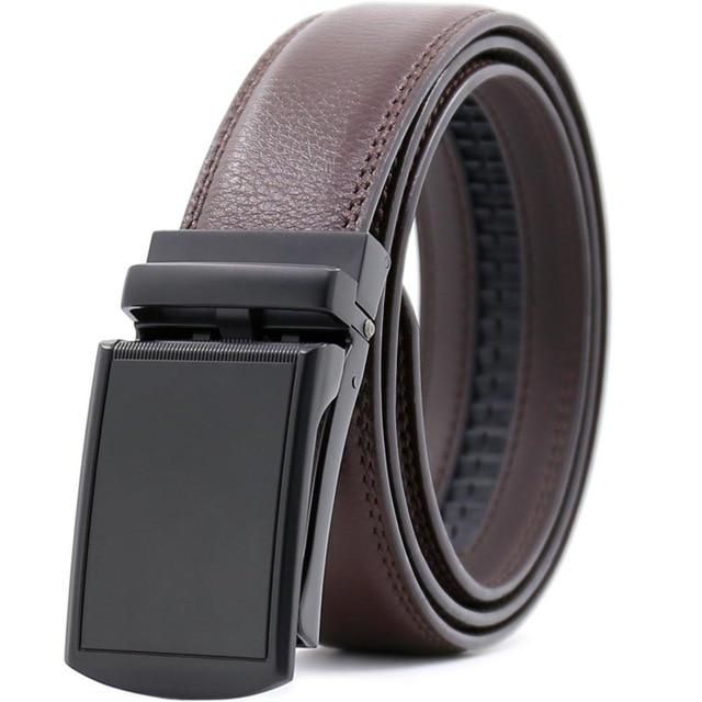Ceinture En Cuir À Mécanisme De Boucle Réglable Pour Homme