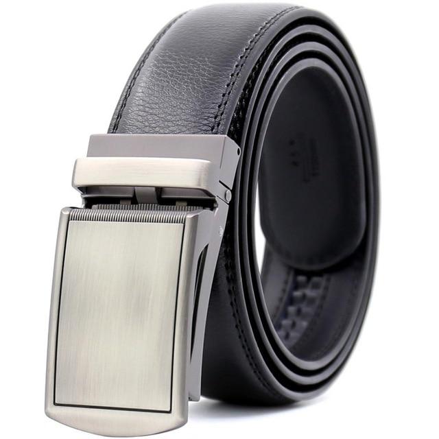 Ceinture En Cuir À Mécanisme De Boucle Réglable Pour Homme