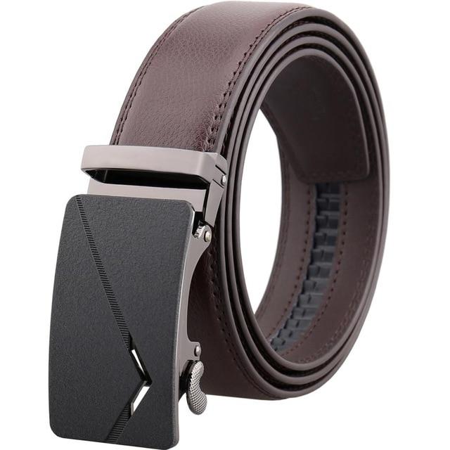 Ceinture En Cuir À Mécanisme De Boucle Réglable Pour Homme