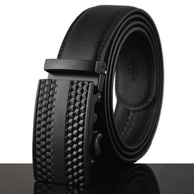 Ceinture En Cuir À Mécanisme De Boucle Réglable Pour Homme