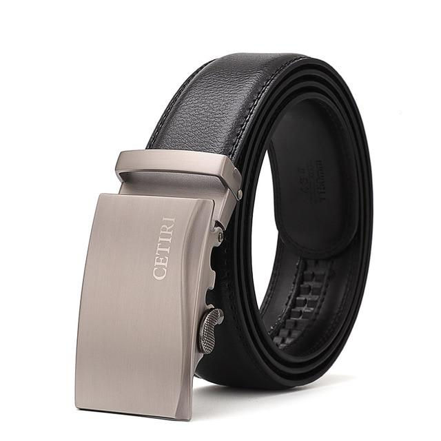 Ceinture En Cuir À Mécanisme De Boucle Réglable Pour Homme