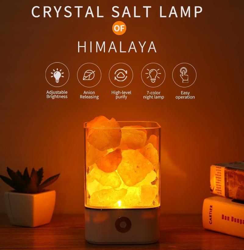 Purificateur D'Air À Lampe Led Himalayan Salt