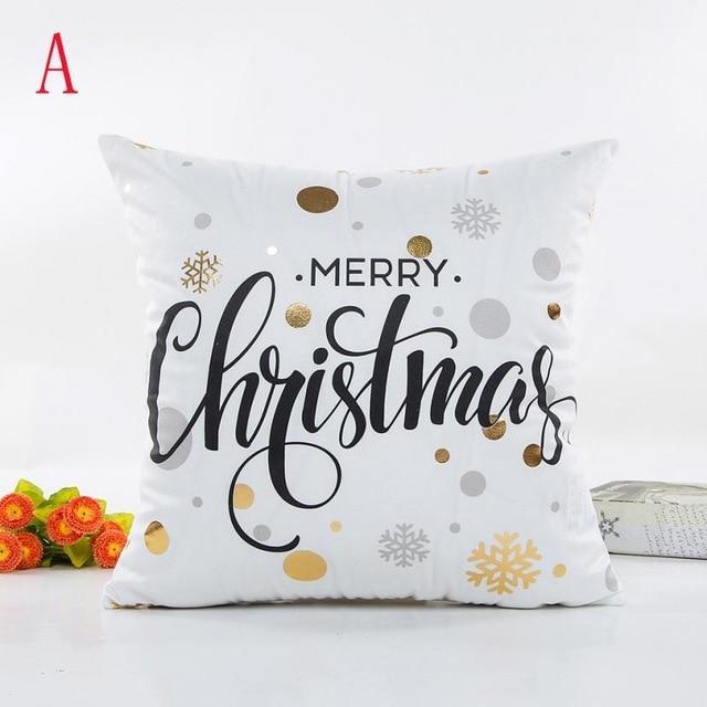 Taie D'Oreiller Paillettes Joyeux Noël
