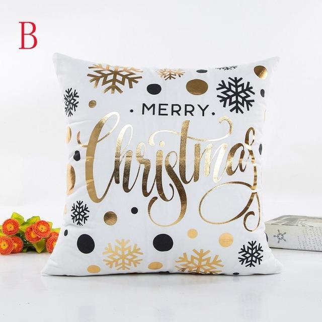 Taie D'Oreiller Paillettes Joyeux Noël