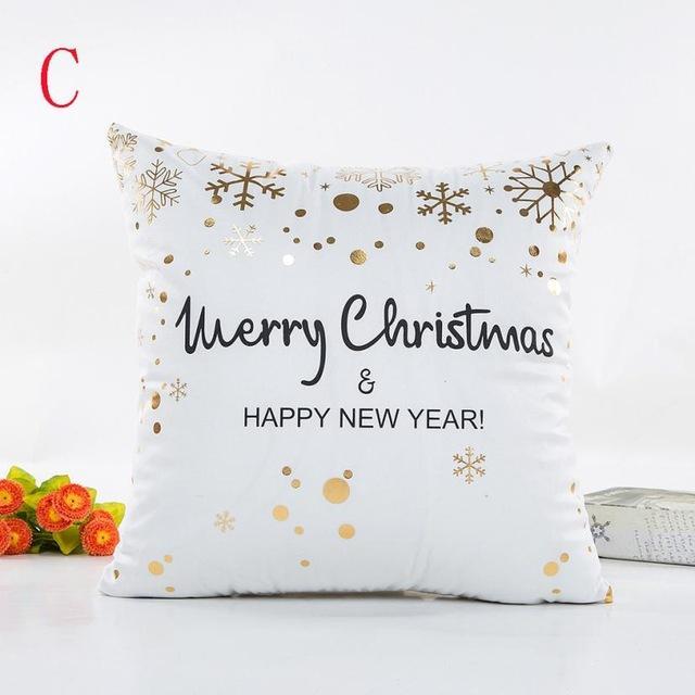 Taie D'Oreiller Paillettes Joyeux Noël