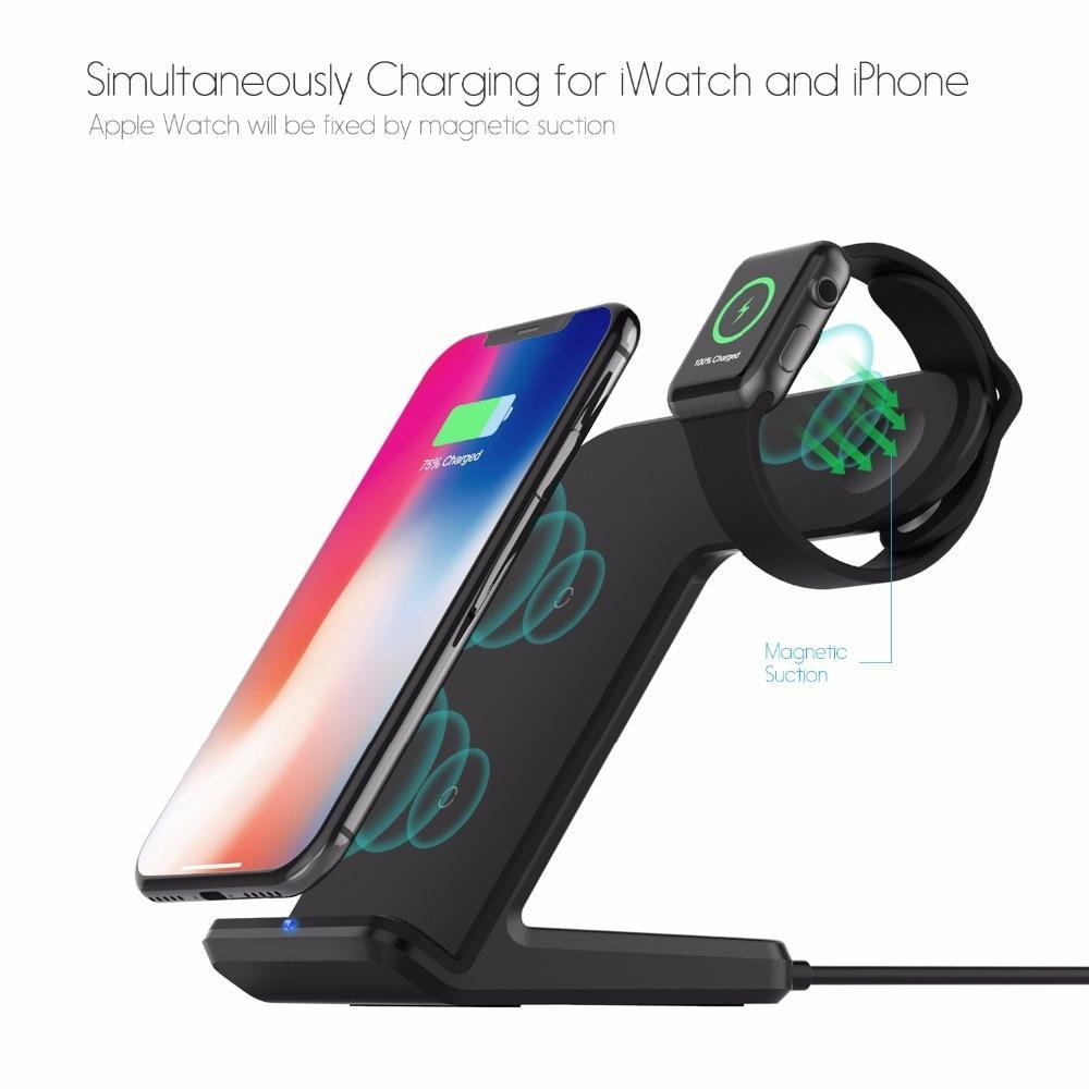 Pad De Chargeur Sans Fil 2 En 1