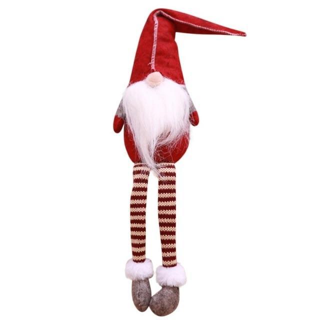 Décoration De Noël Mignon Assis Elfe Aux Longues Jambes