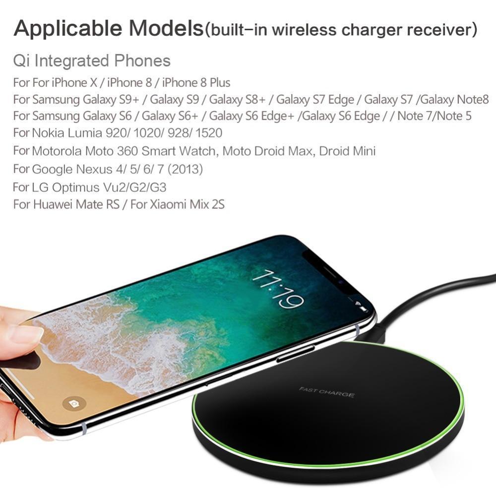 Banque De Puissance De Chargeur Sans Fil Portable 10000 Mah