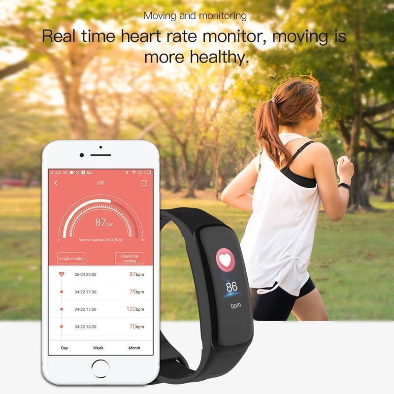 Fitness Tracker Étanche-Montre Intelligente-Bracelet Intelligent
