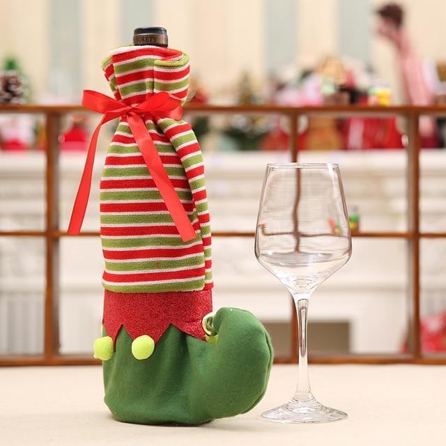 Chaussette De Table Et Chaise Sur Le Thème De Noël